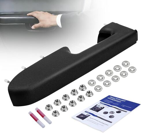 22818465 Front Left Driver Side Armrest Repair Kit Accessories for Chevy Silverado 1500 2500HD 3500HD 2010-2014, GMC Sierra 1500 2500HD 3500HD 2010-2014 Door Panel with Release Handle, Black in Kuwait