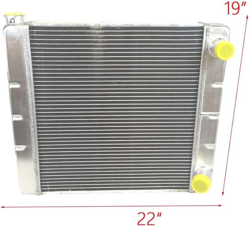 JSD 2 صف مزدوج ممر سباق الألومنيوم العالمي المبرد عموما 22 "× 19" × 3 "متوافق مع تشيفي جنرال موتورز in Saudi Arabia