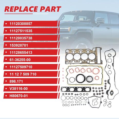 11120308857 Cylinder Head Gasket Set N46B20 Fits for X1 X3 118i 120i 318i 320i E87 E88 E90 E92 2.0L OE 11127511535 11120035738 in Saudi Arabia