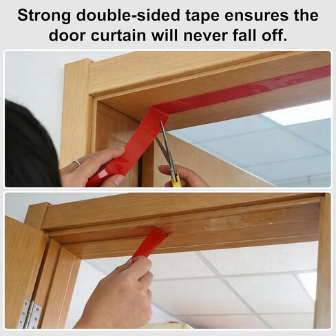 Acrylic Multicolor Beaded Door Curtain, Self-Adhesive Door String Beads Curtains for Doorways Hippie Window Closet Door Way Bead Hangings Curtain Arched Bedroom Hallway String Curtains(20 Strings) in Kuwait