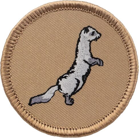 Ferret Patrol Patch - 2" Diameter Round Embroidered Patch (Sew-on) in Saudi Arabia