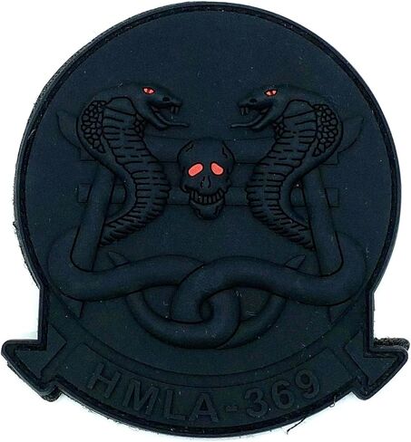 HMLA-369 Gunfighters PVC Blackout Patch – with Hook and Loop, 4" in Saudi Arabia