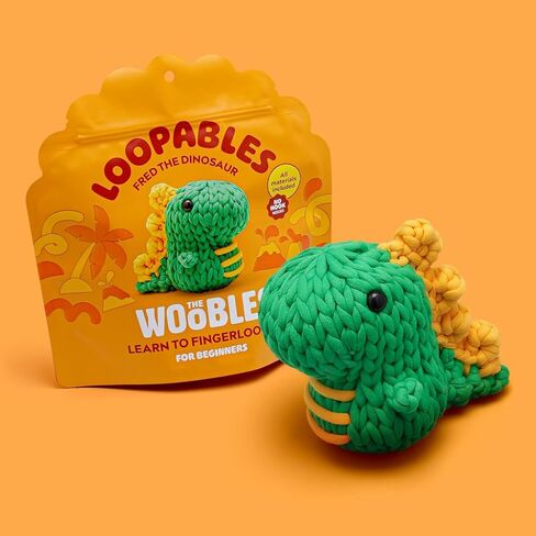 The Woobles Crochet Kit for Beginners with Easy Peasy Loopable Yarn, As Seen on Shark Tank - Easy Arts and Crafts Knitting & Crochet Animals Kit with Step-by-Step Video Tutorials (JoJo The Bunny) in Kuwait