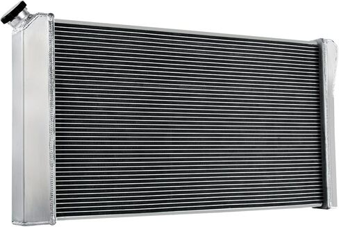 3 Row Aluminum Radiator for 1991 1992 1993 chevy Caprice Buick Roadmaster Oldsmobile Custom Cruiser 5.0L 5.7L V8 Engine Radiador Crossflow AT Radiators Shroud 2x12" Fans Thermostat Relay Kit in Saudi Arabia