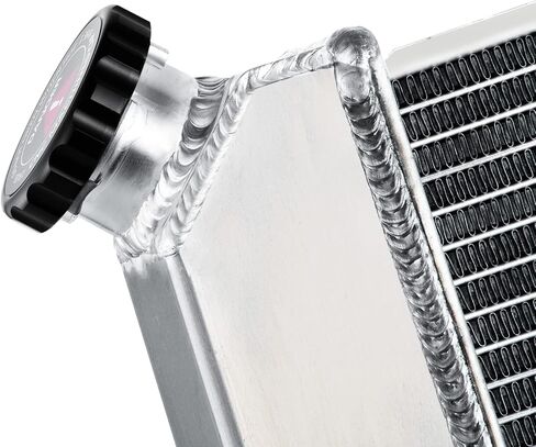 3 Row Aluminum Radiator for 1991 1992 1993 chevy Caprice Buick Roadmaster Oldsmobile Custom Cruiser 5.0L 5.7L V8 Engine Radiador Crossflow AT Radiators Shroud 2x12" Fans Thermostat Relay Kit in Saudi Arabia