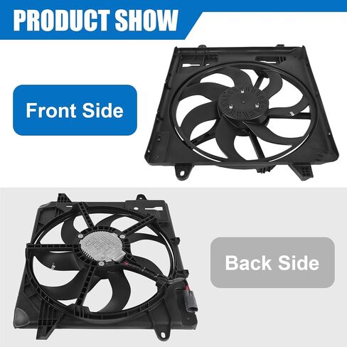 JDMSPEED Engine Cooling Radiator Fan Assembly Compatible with 2012-2017 Jeep Wrangler 2018 Wrangler JK 3.6L Replace#621-601 68143894AA 68143894AB in Saudi Arabia