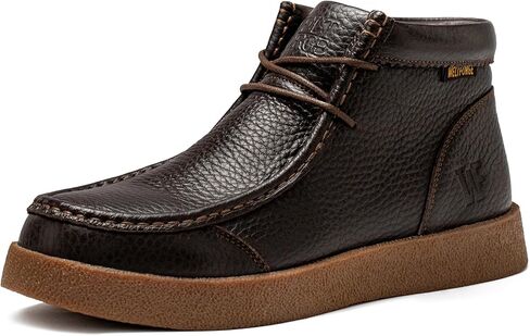 حذاء رجالي من Moc Toe Chukka مصنوع من الجلد كاجوال للصحراء in Kuwait