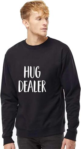 سويت شيرت بغطاء للرأس وياقة دائرية من Tees & Tails Hug Dealer | مطابقة عائلية | مقاسات الأطفال والرضع والكبار|258 in Saudi Arabia