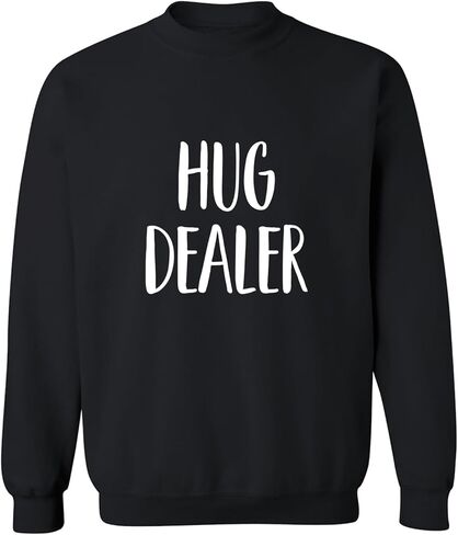 سويت شيرت بغطاء للرأس وياقة دائرية من Tees & Tails Hug Dealer | مطابقة عائلية | مقاسات الأطفال والرضع والكبار|258 in Saudi Arabia