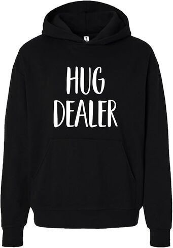 سويت شيرت بغطاء للرأس وياقة دائرية من Tees & Tails Hug Dealer | مطابقة عائلية | مقاسات الأطفال والرضع والكبار|258 in Saudi Arabia