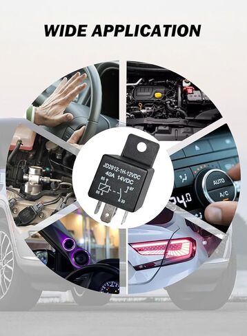 4 Pack Car Relays 12V 40A, 4 Pin Relay Switches Starters Multi-Purpose for Automotive, Truck, Motorcycle, Boat in Saudi Arabia