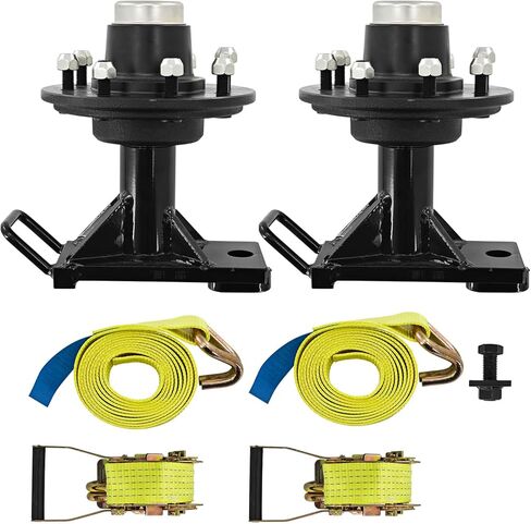 2 Pack Shipping Container Wheels 8x6.5 Lug, May Moves 9000 Pounds 20ft or 40ft Empty Container, Shipping Container Wheel Shifting Tool Bolt-On Spindle Kit in Kuwait