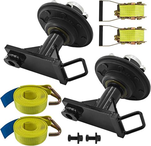 2 Pack Shipping Container Wheels 8x6.5 Lug, May Moves 9000 Pounds 20ft or 40ft Empty Container, Shipping Container Wheel Shifting Tool Bolt-On Spindle Kit in Kuwait