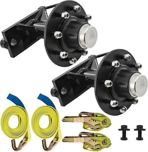 2 Pack Shipping Container Wheels 8x6.5 Lug, May Moves 9000 Pounds 20ft or 40ft Empty Container, Shipping Container Wheel Shifting Tool Bolt-On Spindle Kit in Kuwait