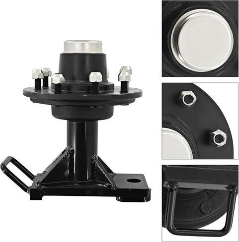 2 Pack Shipping Container Wheels 8x6.5 Lug, May Moves 9000 Pounds 20ft or 40ft Empty Container, Shipping Container Wheel Shifting Tool Bolt-On Spindle Kit in Kuwait