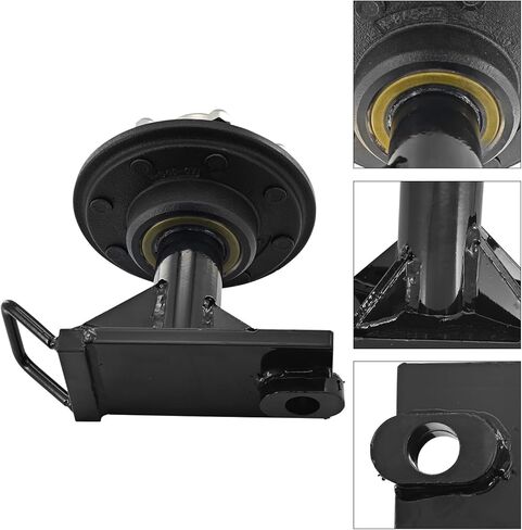 2 Pack Shipping Container Wheels 8x6.5 Lug, May Moves 9000 Pounds 20ft or 40ft Empty Container, Shipping Container Wheel Shifting Tool Bolt-On Spindle Kit in Kuwait