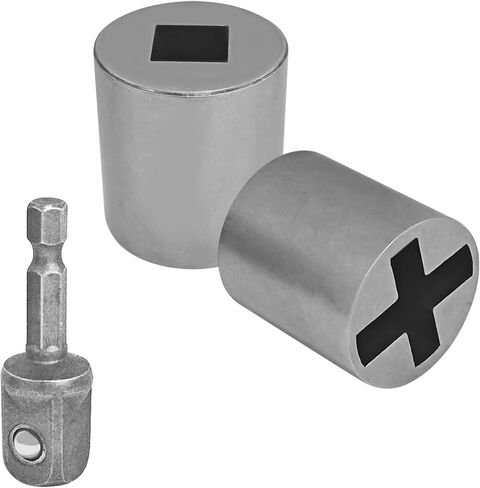 3PCS Universal Jack Socket Adapter for Hand Drill with 1/2 Inch Socket Adapter Bit, Heavy-Duty Socket Converter, Quick Scissor Jack Drill Adapters for Car, Easy Car Tire Change Tool in Kuwait