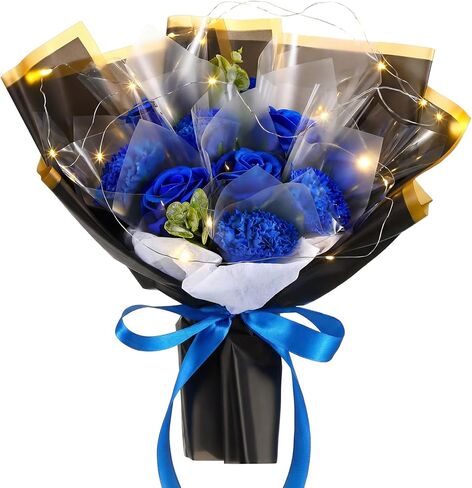 Money Flower Bouquet, Money Bouquet Kit for Cash Gift, Money Bouquet Flowers with Bag for Birthday, Anniversary, Thanksgiving Cash Rose Artificial Bouquet(Pink) in Kuwait