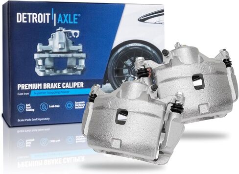 Detroit Axle - Front Brake Calipers w/Brackets Replacement for 2002-2004 Honda CR-V, 2003-2011 Element - 2pc Set in Saudi Arabia