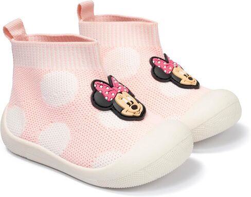 Disney Sock Top Shoes for Babies and Toddlers - Comfortable Minnie Mouse and Winnie The Pooh Baby Sock Shoes for Everyday Wear in Saudi Arabia