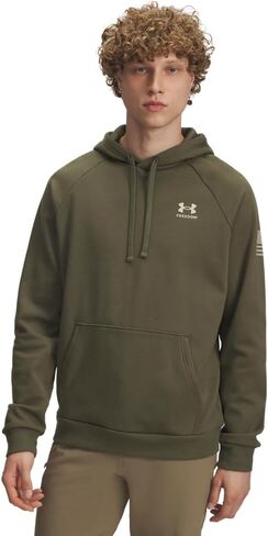 Under Armour Men's Freedom Flag Hoodie, (390) Marine OD Green / / Desert Sand, 3X-Large in Saudi Arabia