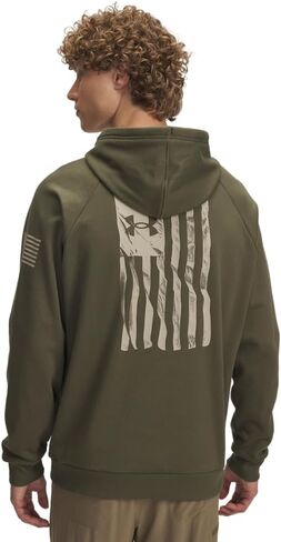 Under Armour Men's Freedom Flag Hoodie, (390) Marine OD Green / / Desert Sand, 3X-Large in Saudi Arabia