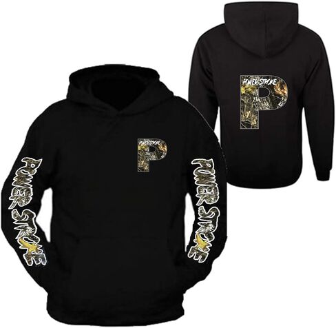 هودي Power P camo Power هودي أمامي وخلفي Power P Hoodie S-3XL in Saudi Arabia