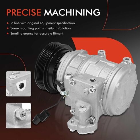 A-Premium A/C Compressor with Clutch Compatible with Kia Rondo 2.4L 2010 2011 2012, with Halla Climate Control Systems in Saudi Arabia