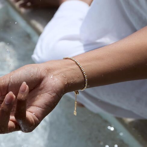 STORYJEWELLERY سوار معدني مختلط، أساور مطرزة للنساء، أساور بلونين للنساء، سوار قابل للتكديس مطلي بالفضة والذهب، مجوهرات معدنية مختلطة، هدايا لها in Saudi Arabia