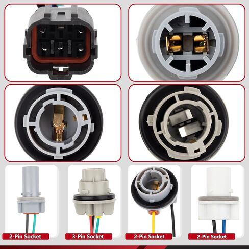 Tail Light Socket Wire Harness Connector, Brake Light Pigtail Fit for Kia Sorento 2014 2015 Replace OE 92480-1U500 with Bulb in Saudi Arabia