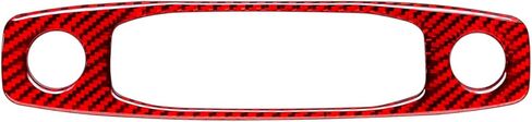 Carbon Fiber Front Roof Reading Light Frame Trim Cover Compatible with Tesla Model 3 2017 2018 2019 2020 2021 2022 Interior Accessories Red in Saudi Arabia