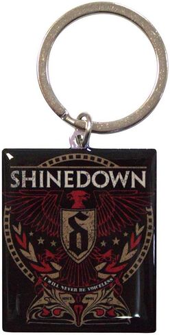 منتجات Rock Off المرخصة رسميًا من Shinedown I Will Never Be Voiceless Metal Key Chain in Saudi Arabia