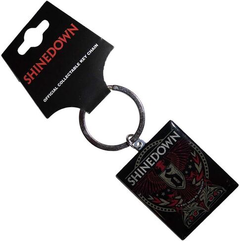 منتجات Rock Off المرخصة رسميًا من Shinedown I Will Never Be Voiceless Metal Key Chain in Saudi Arabia