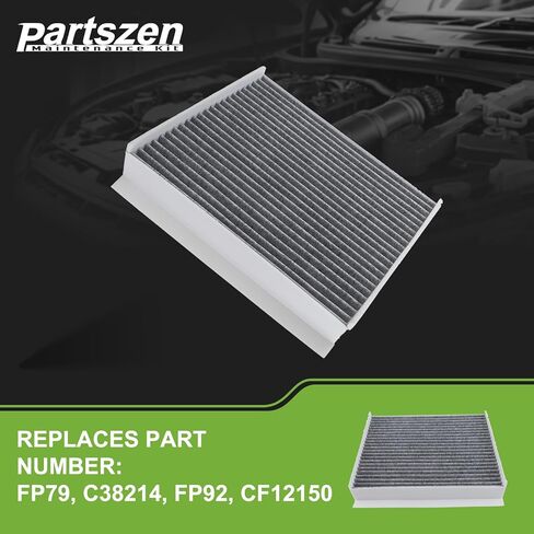 Cabin Air Filter Fit for Ford Expedition 2018-2024 F150 Pick up F250 F350 F450 2015-2024 for Lincoln Navigator 2018-2023 Replaces FP92 FP79 CAF1953P FL3Z19N619A in Saudi Arabia