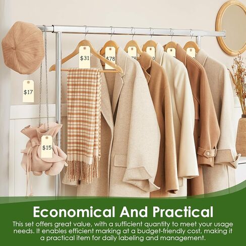 300 قطعة من العلامات مع الأسلاك، 4 3/4 بوصة × 2 3/8 بوصة علامات شحن فارغة علامات سلك الأسعار للكتابة عليها، ملصقات شحن المعدات مانيلا علامات تعليق مع سلسلة لإصلاح المخزون وآلات قطع غيار ملابس المرآب والأمتعة in Kuwait