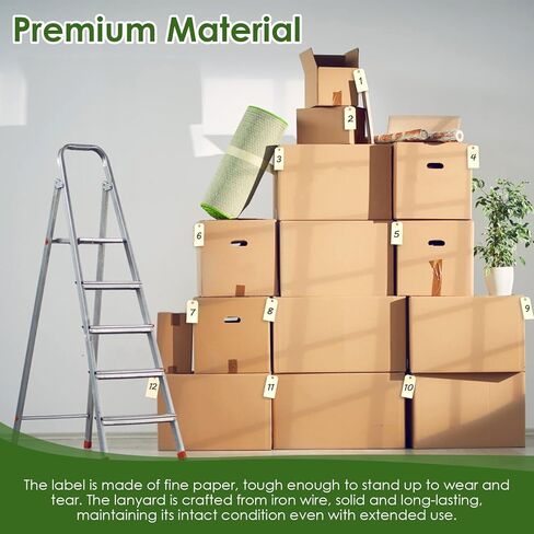 300 قطعة من العلامات مع الأسلاك، 4 3/4 بوصة × 2 3/8 بوصة علامات شحن فارغة علامات سلك الأسعار للكتابة عليها، ملصقات شحن المعدات مانيلا علامات تعليق مع سلسلة لإصلاح المخزون وآلات قطع غيار ملابس المرآب والأمتعة in Kuwait