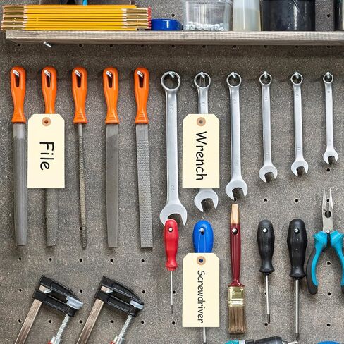 300 قطعة من العلامات مع الأسلاك، 4 3/4 بوصة × 2 3/8 بوصة علامات شحن فارغة علامات سلك الأسعار للكتابة عليها، ملصقات شحن المعدات مانيلا علامات تعليق مع سلسلة لإصلاح المخزون وآلات قطع غيار ملابس المرآب والأمتعة in Kuwait