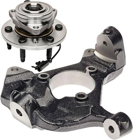 محور ديترويت - مجموعة المفصل الأمامي الأيسر للدفع الرباعي لسيارة شيفروليه سيلفرادو جي إم سي سييرا يوكون XL 1500 أفالانش تاهو كاديلاك إسكاليد ESV EXT، مفصل التوجيه الجانبي للسائق، استبدال محور العجلة in Kuwait