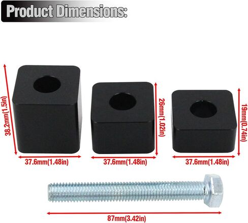 Seat Spacers Recline Lift Kit,Adjustable Front Seat Spacers Rear of Front Blocks Seat Riser Accessories For F150 2015+ / F250 F350 F450 Super Duty 2017+ in Saudi Arabia