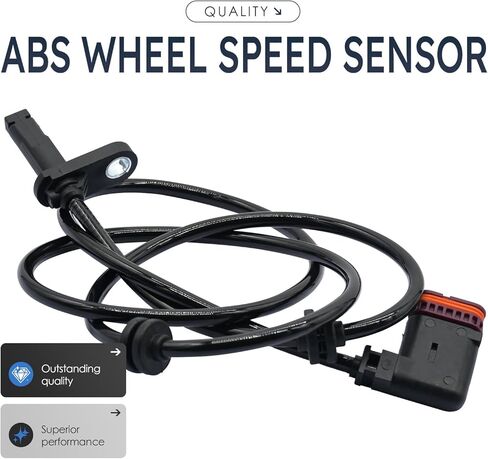 2Pcs Rear Left and Right Abs Wheel Speed Sensor Compatible with Mercedes Benz C63 Amg E350 E550 2075400317 Als2762 2 DoorBlack SeriesCoupe 10 11 12 13 2010 2011 2012 2013 in Saudi Arabia