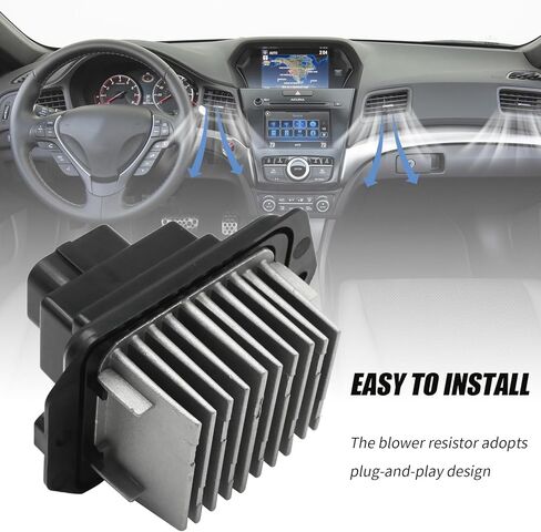 RU815 HVAC Blower Motor Resistor, Replacement for Acura ILX 2013-2020 RDX 2013-2018 Replacement for Honda Civic 2012-2015 CR-V 2012-2016 Accord 2013-2017, Replaces 4P1823 in Saudi Arabia