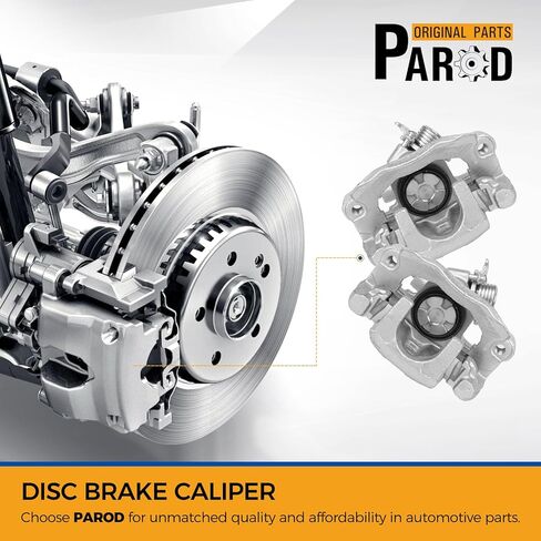 PAROD Rear Disc Brake Caliper Fit for 2005-2006 Hyundai Elantra,For 2005-2009 Kia For Spectra,For 2005-2009 Kia For Spectra5, Single Piston, Rear Left&Right,Replace for 19B3302 19B3303 in Saudi Arabia