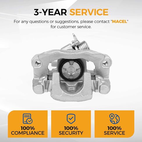 PAROD Rear Disc Brake Caliper Fit for 2005-2006 Hyundai Elantra,For 2005-2009 Kia For Spectra,For 2005-2009 Kia For Spectra5, Single Piston, Rear Left&Right,Replace for 19B3302 19B3303 in Saudi Arabia
