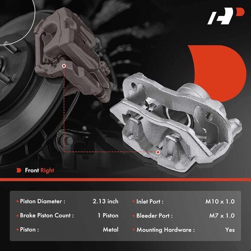 A-Premium Front Right Passenger Side Disc Brake Caliper Assembly with Bracket Compatible with Mazda B2200 1987-1993 2.2L, B2600 1987-1989 2.6L, B2000 1986-1987 2.0L, RWD in Saudi Arabia