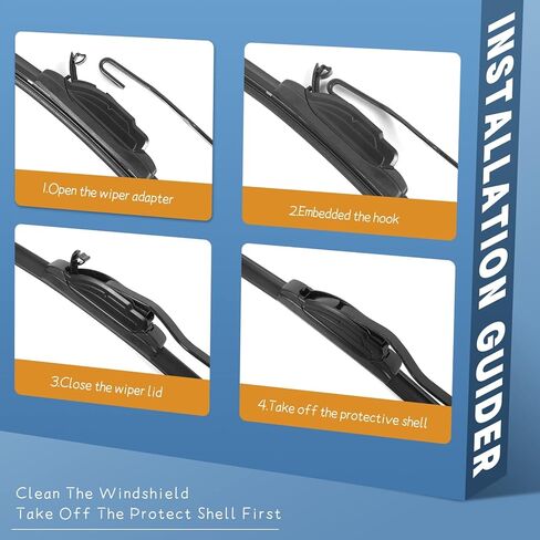 MIKKUPPA 26"+16"+10" Windshield Wiper Blades Replacement for Toyota Rav4 2013-2018 U/J Hook Front and Rear Wiper Blades All Season, Pack of 3 in Saudi Arabia