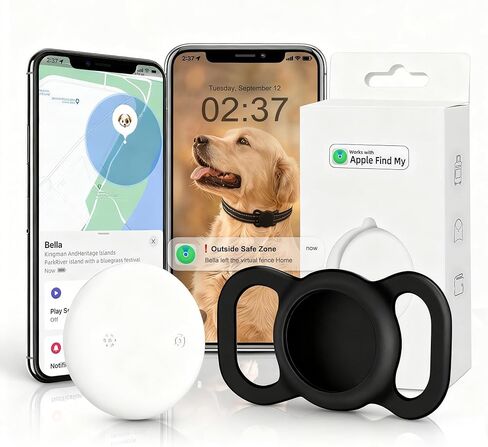 Google Android GPS Dog Collar، Mini Dog GPS Tracker، Smart Pet Activity Tracker، بدون اشتراك، GPS Cat Collar Certified Finder، Anti-Lost، Finder Tag للمركبات، الحيوانات الأليفة، الأطفال، العناصر 1 Pack in Kuwait