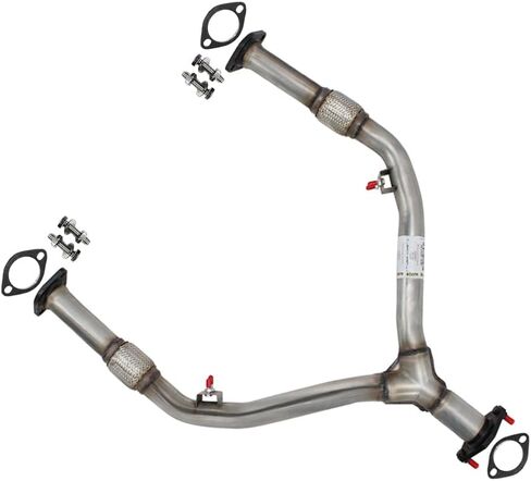 عادم فليكس Y-Pipe متوافق مع 2007-2008 إنفينيتي G35 3.5L | ستانلس ستيل | العادم الشمالي الشرقي | تتضمن مجموعة الحشايا والترباس المجانية | استبدال مباشر مناسب in Saudi Arabia
