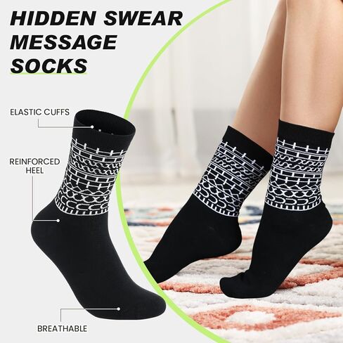 Jecery Hidden Message Gifts Socks Funny Office Gifts for Family Work Bestie Coworkers Friends Women Men, Sarcastic Gag Gift in Saudi Arabia