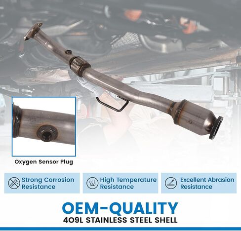 المحول الحفاز الخلفي مع استبدال الحشية لنيسان ألتيما 2002 2003 2004 2005 2006 2.5L 4WD 642280 المحول الحفاز المباشر (متوافق مع وكالة حماية البيئة) in Kuwait