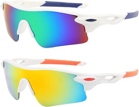 3PACK Kids Sports Sunglasses for Age 3-12,Lightweight Frame Boys Baseball Sunglasses Girls Softball Youth Cycling in Saudi Arabia